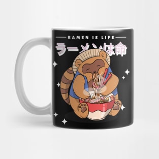 Ramen is Life Racoon Japanese Aesthetic Mug